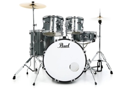 Pearl Roadshow RS525SC/C 5-piece Complete Drum Set w/ Hardware & Cymbals - Charcoal Metallic
