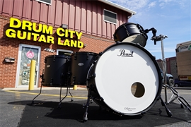 USED - Pearl Reference Pure Series - Ebony Satin Black Lacquer - 4pc Birch/Maple/Mahogany Shell Pack