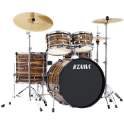 Tama Imperialstar IE52CCTW 5pc Complete Drum Set 22" Bass Drum w/ Hardware - Coffee Teak Wrap