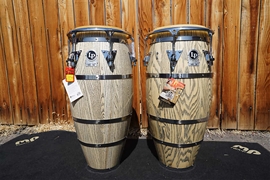 Latin Percussion Giovanni Palladium pair of North American Ash Wood Conga Set (Tumba & Conga) 2022
