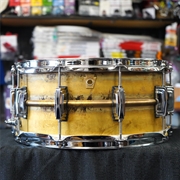 Ludwig USA # LB464R Raw Brass 6.5" x 14" Snare Drum w/ Imperial Lugs