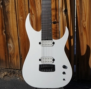 Schecter USA CUSTOM SHOP Keith Merrow KM-7 Stage w/ Fishmans - Snowblind White Gloss 7-String Electric Guitar
