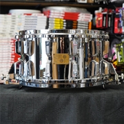 USED - Vintage 12-Lug Sonor/German HLD-588 Signature Ferromanganese 8x14" Steel Snare Drum