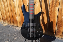 Spector Euro5 LX Alex Webster Solid Black  5-String Electric Bass Guitar 2024