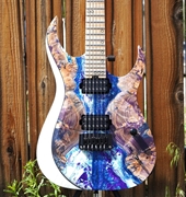 Schecter USA CUSTOM SHOP Sunset Extreme 6 Stabilized Burl Top 6-String Electric Guitar