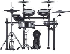 Roland TD-27KV2 V-Drums Electronic Drum Kit (Gen. 2) w/ Drum Mat & Throne