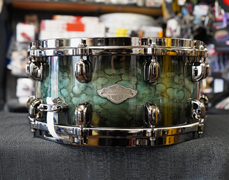 USED - Tama Starclassic Performer Maple/Birch 6.5×14" Snare Drum - Molten Steel Blue Burst | MBSS65-MSL