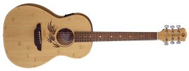 Luna Bamboo Parlor A/E 6-String Acoustic Electric Guitar  