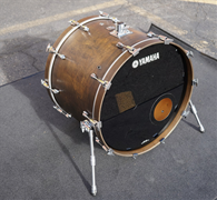 USED - Yamaha/Japan Maple Custom Absolute Series ABD1524T 18x24" Maple Bass Drum - Vintage Black Oil Finish