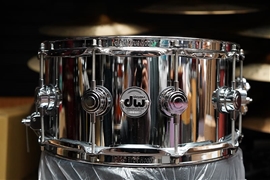 DW DRV6514SPC USA Collectors 6.5x14" Steel Shell Smooth Chrome Snare Drum (B-STOCK)