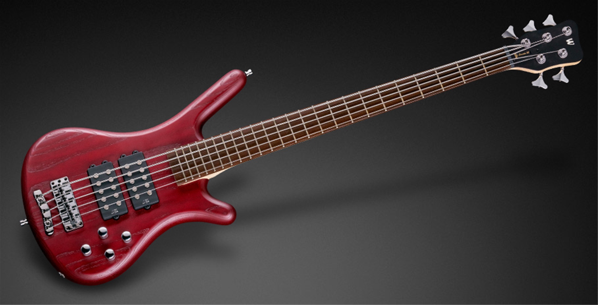 Warwick Rockbass Corvette SS-5 Burgundy Red Trans Satin 5-String Electric Bass Guitar  