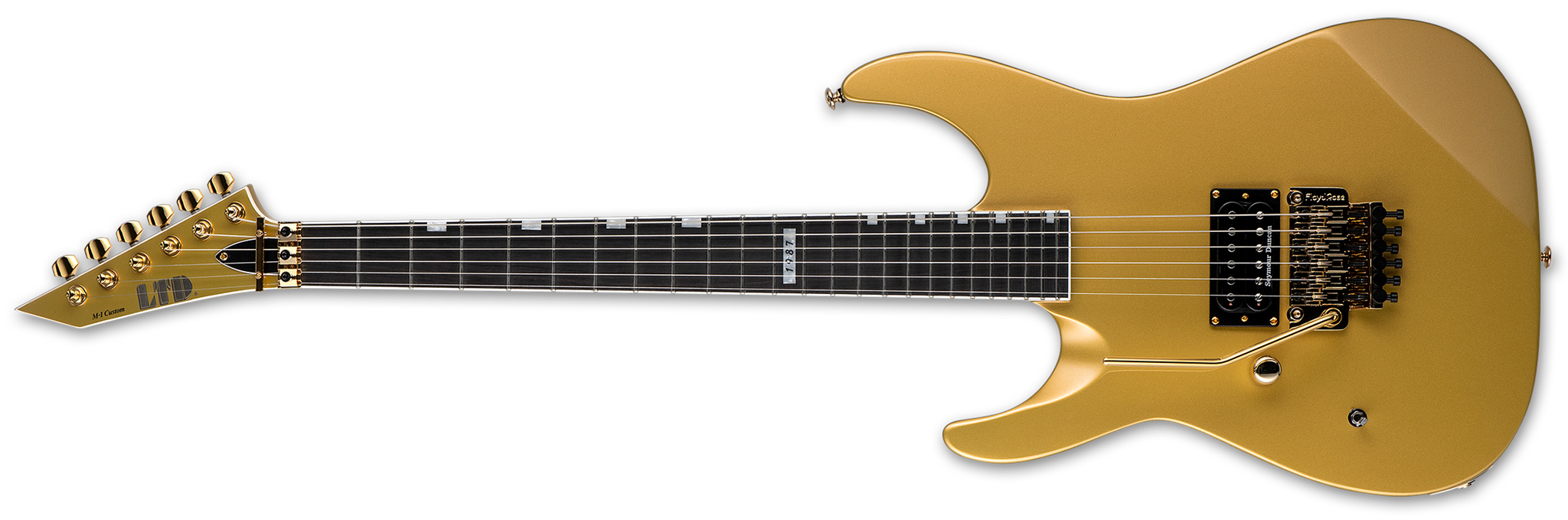 LTD M-1 CUSTOM  '87 Metallic Gold  Left Handed 6-String Electric Guitar 2024