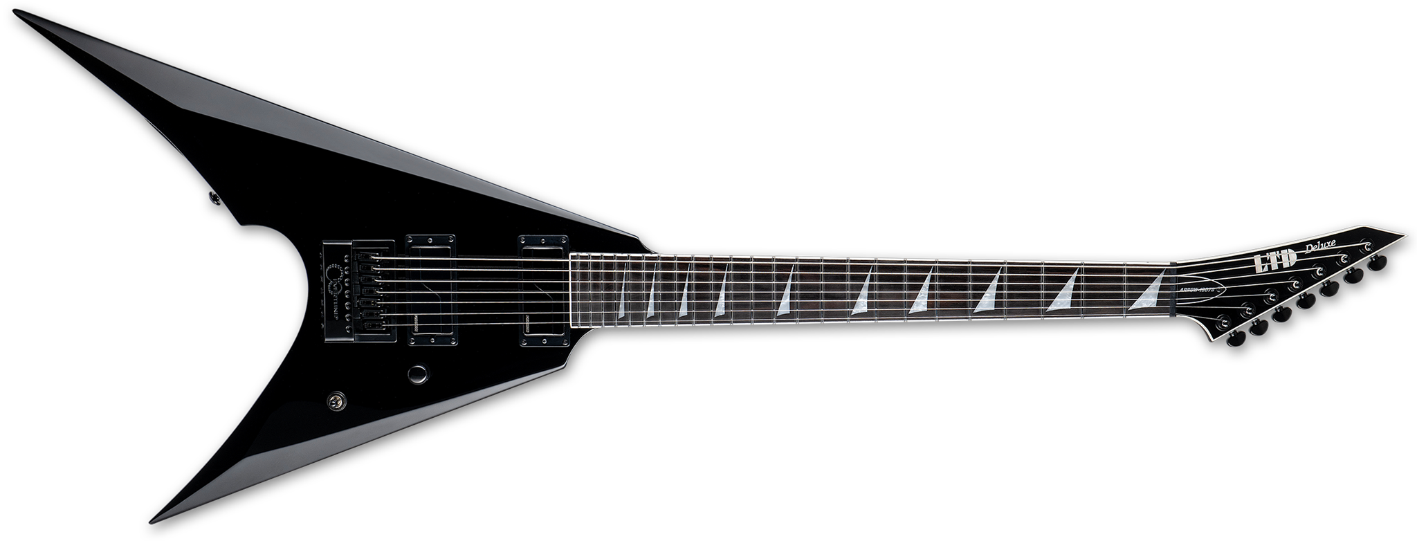 LTD ARROW-1007 Baritone Evertune Black 7-String Electric Guitar 2024