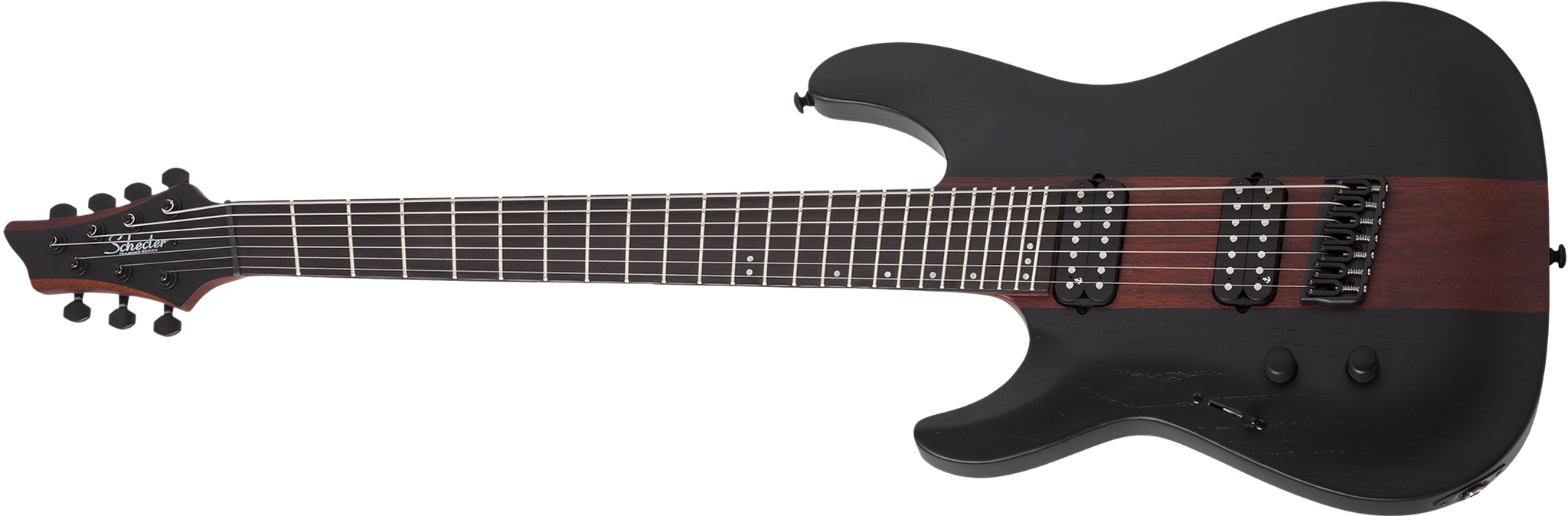 Schecter DIAMOND SERIES C-7 Rob Scallon Satin Dark Roast Left Handed 7-String Electric Guitar 2023