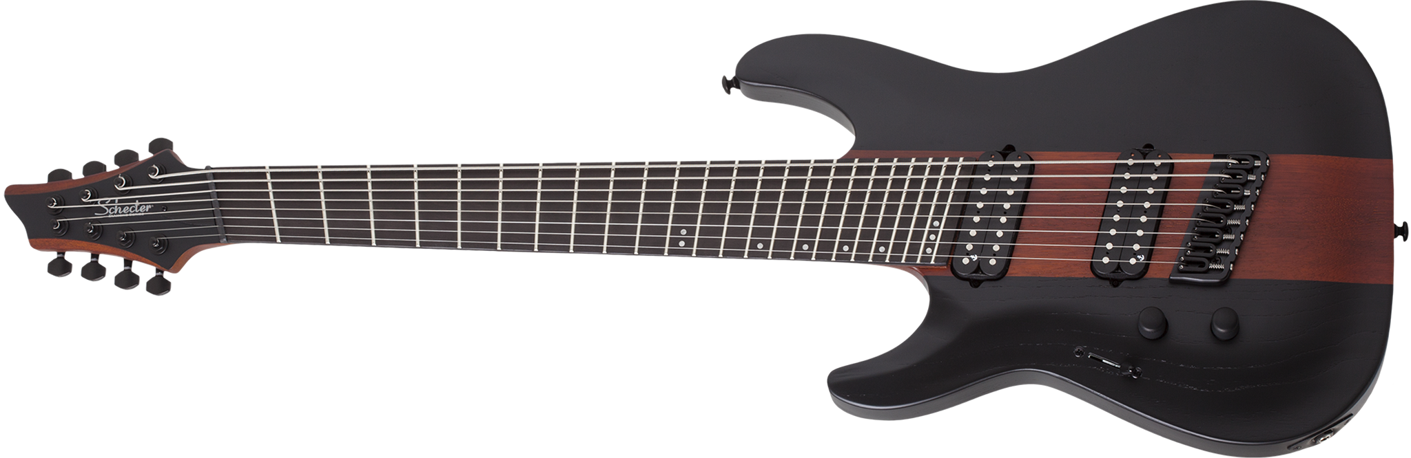 Schecter DIAMOND SERIES C-8 Rob Scallon Satin Dark Roast Left Handed 8-String Electric Guitar 2023