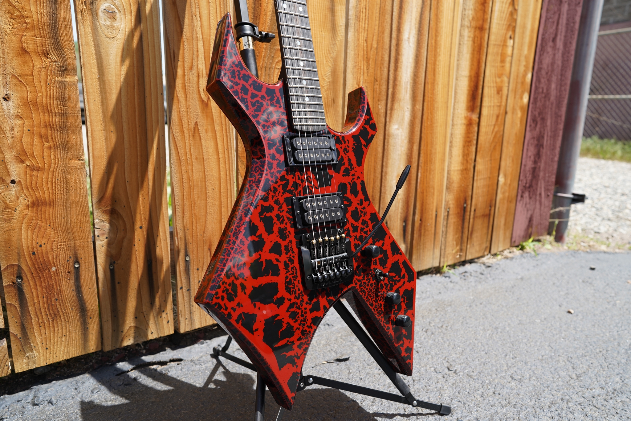 BC RICH USA Custom Shop STRANGER THINGS “EDDIES”   NJ WARLOCK Crackle 35/200  6-String Electric Guitar 2022