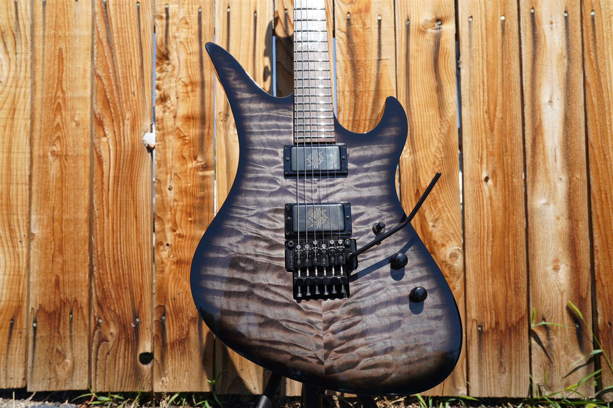 Schecter USA CUSTOM SHOP Synyster Gates Signature-FR Trans Black Burst 6-String Electric Guitar  