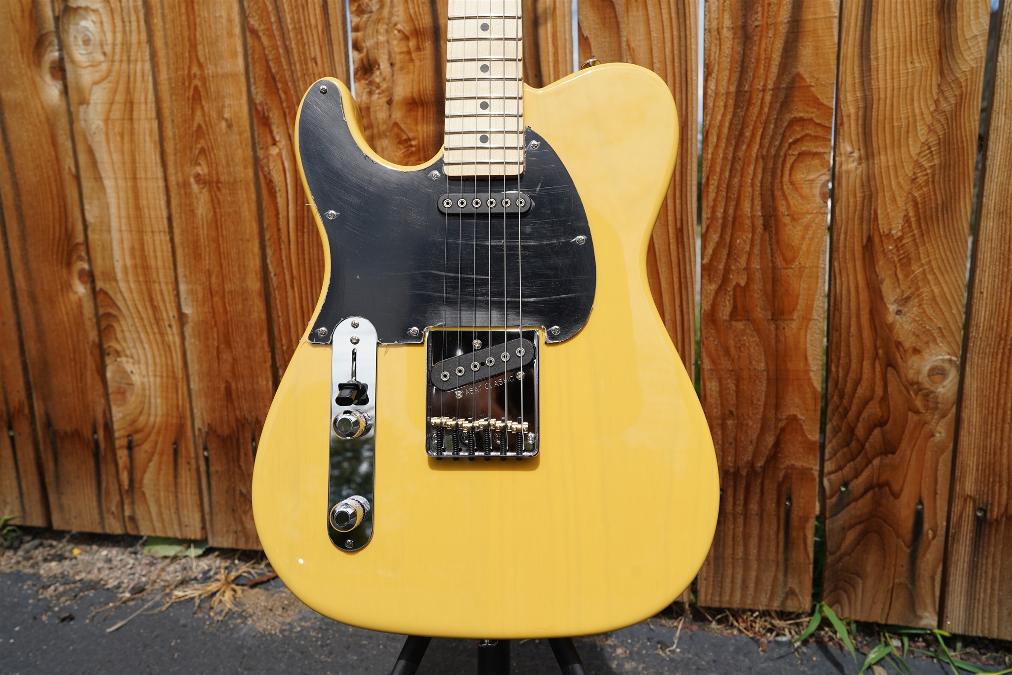 G&L USA ASAT Classic Butterscotch Blonde  Left Handed 6-String Electric Guitar 2022