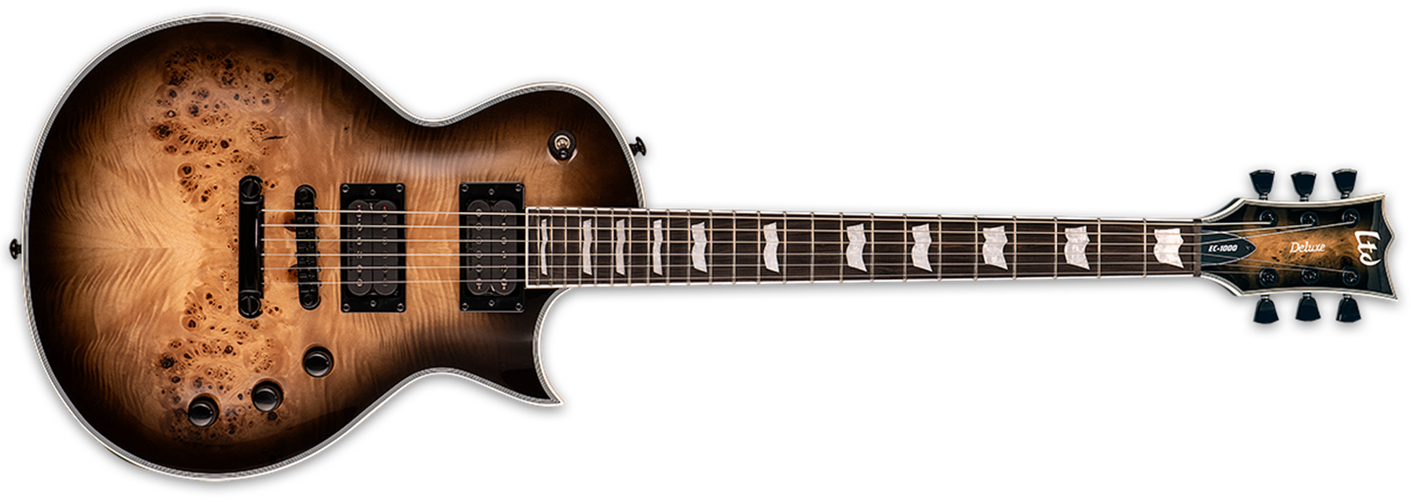 LTD EC-1000 Black Natural Burst  6-String Electric Guitar 2023