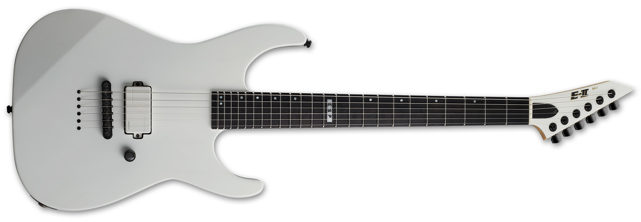 ESP E-II M-1 Neck Thru NT Snow White 6-String Electric Guitar 2024
