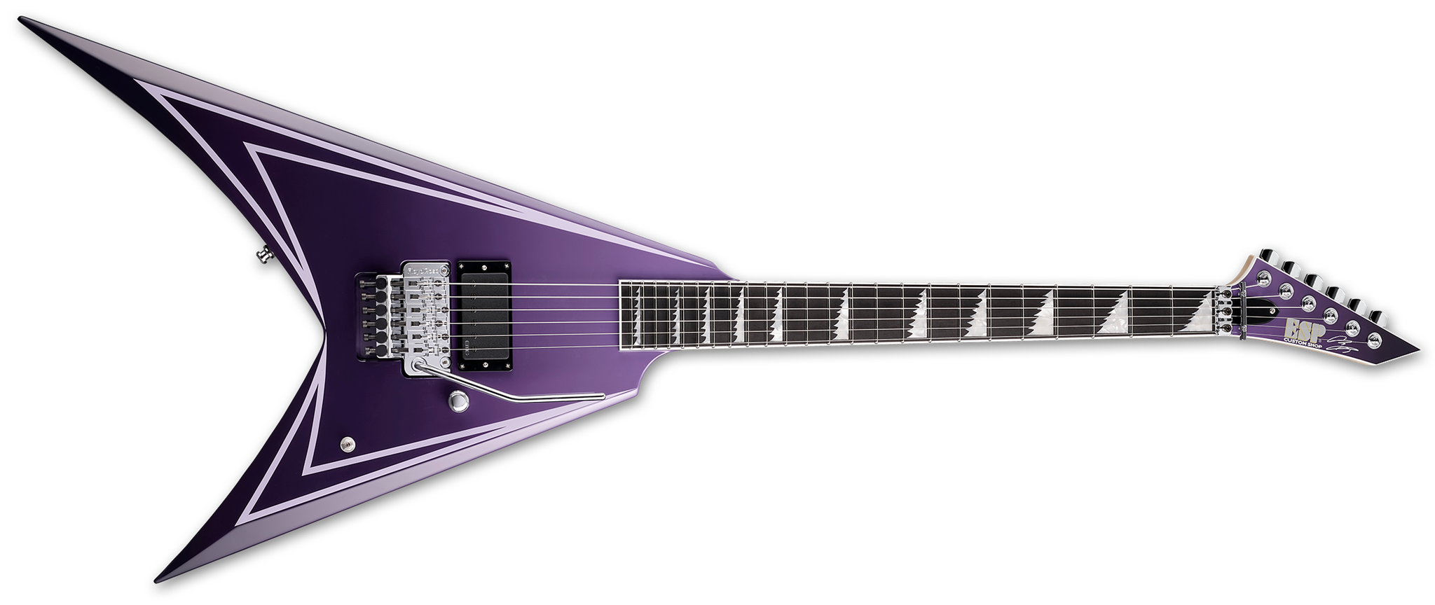 ESP Alexi Hexed  Purple Fade w/  Pinstripes 6-String Electric Guitar   2022