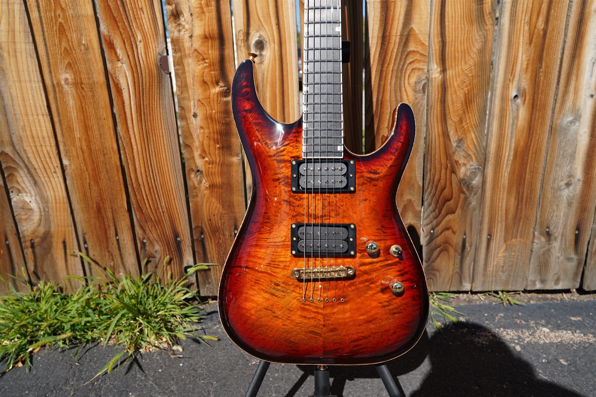 ESP USA Horizon-II Tiger Eye Sunburst Satin 6-String Electric Guitar 2023