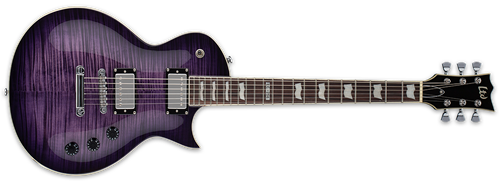 LTD Standard Series EC256FM See Thru Purple Sunburst 6-String Electric Guitar 