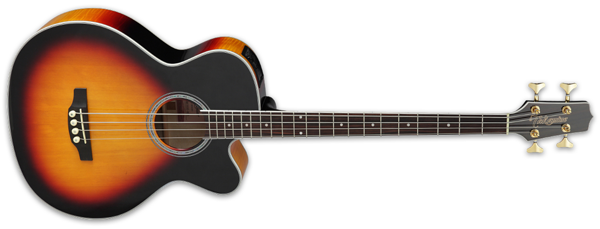Takamine GB72CE Gloss Brown Sunburst 4-String Acoustic Electric Bass 
