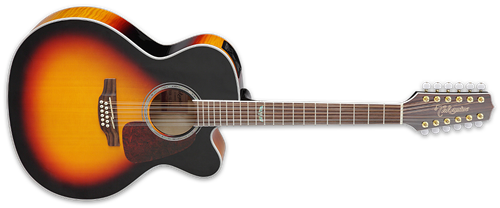 Takamine GJ72CE-12 Brown Sunburst  12-String Acoustic Electric Guitar  