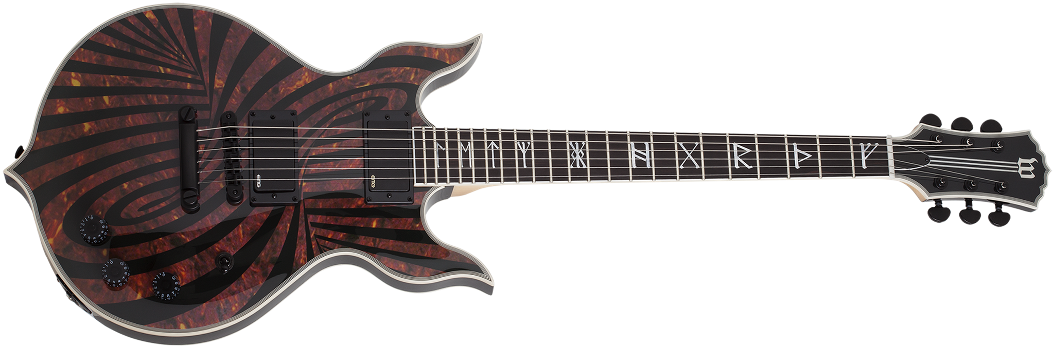 Wylde Audio Heathen Grail  Tortoise Black Blizzard 6-String Electric Guitar 2023