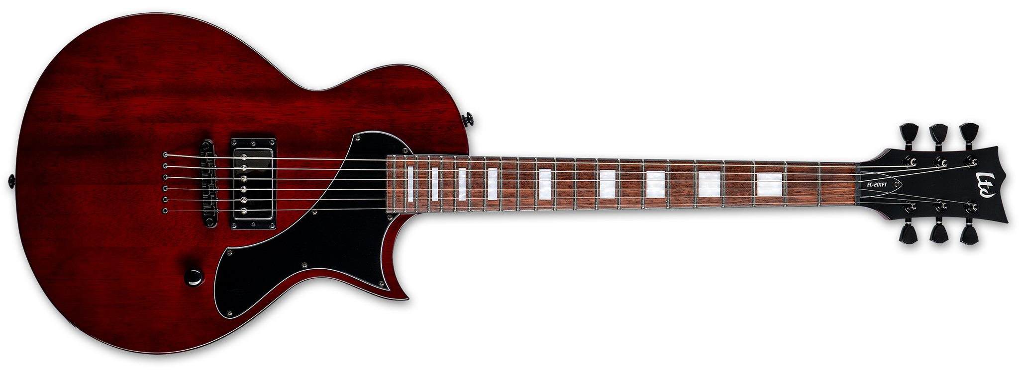 LTD EC-201 FT See Thru Black Cherry 6-String Electric Guitar 2024