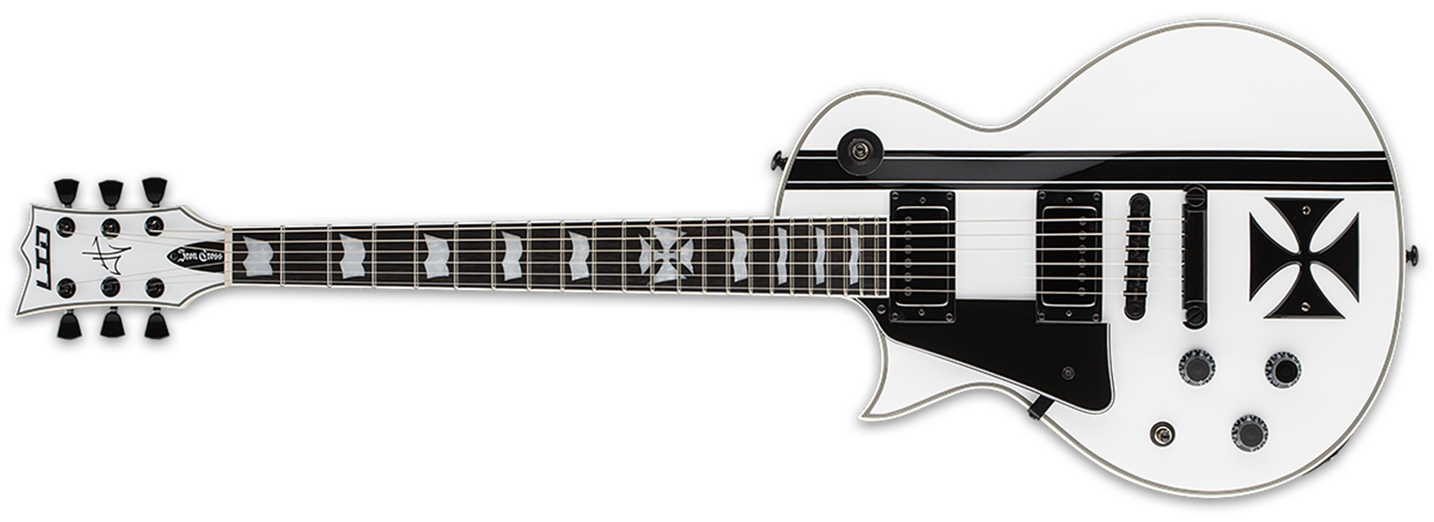LTD Iron Cross  James Hetfield  Snow White Left Handed 6-String Electric Guitar 2022