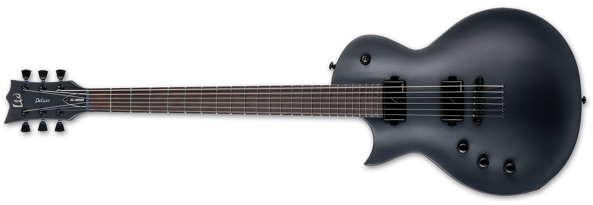 LTD EC-1000 Baritone Charcoal Metallic Satin Left Handed 6-String Electric Guitar 2023