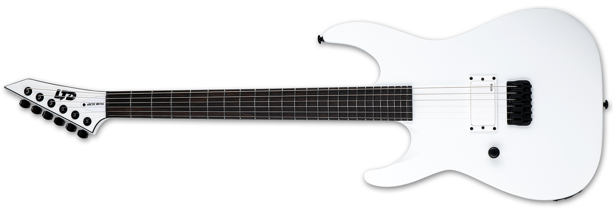 LTD M-HT ARCTIC METAL Snow White Satin Left Handed 6-String Electric Guitar 2022