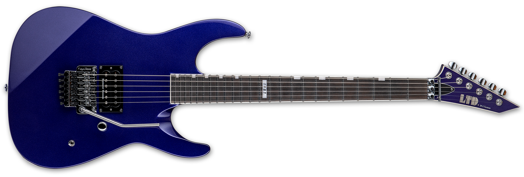 LTD M-1 Custom '87 Dark Metallic Purple 6-String Electric Guitar 2023