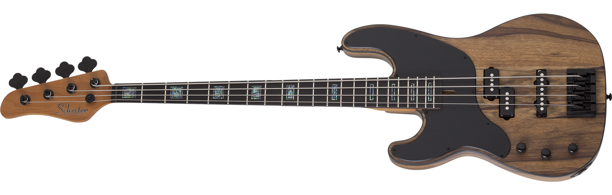 Schecter DIAMOND SERIES Model-T  Exotic Natural Satin Left Handed  4-String Electric Bass Guitar 2023