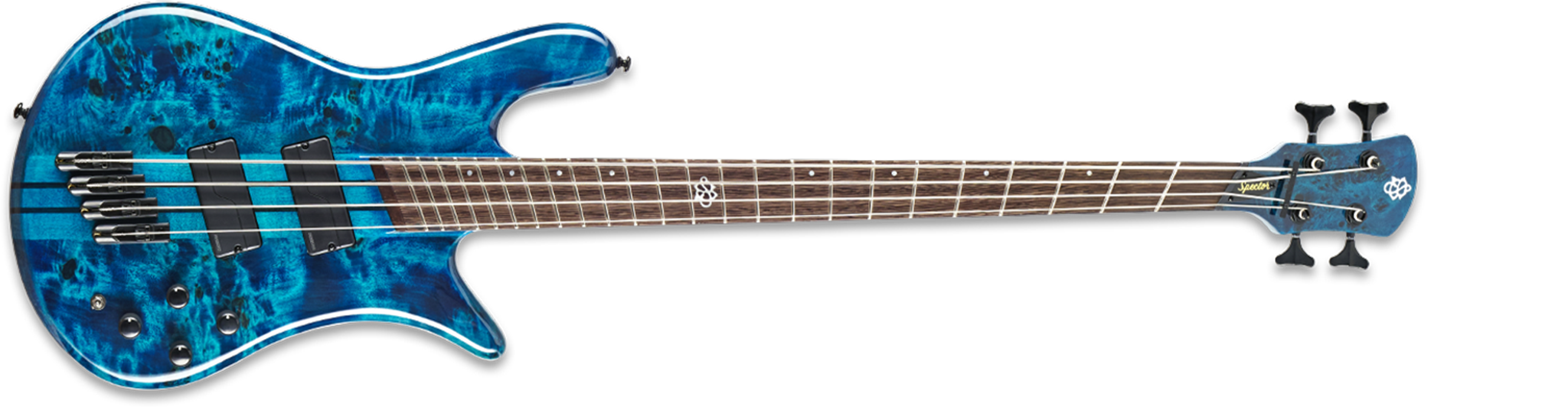 Spector NS Dimension 4 - Multi Scale -Black & Blue 4-String Bass Guitar 2022