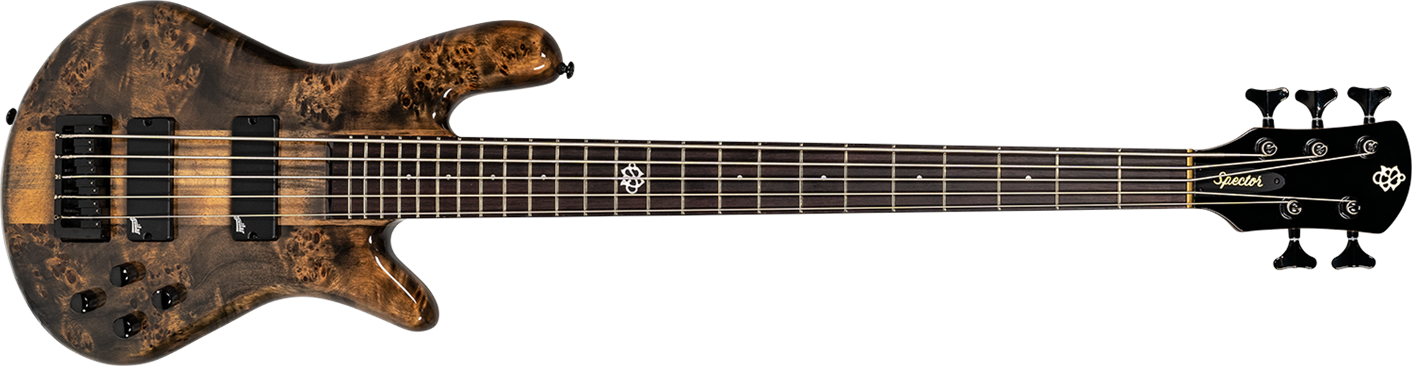 Spector NS Ethos-5 Super Faded Black Gloss - 5-String Bass Guitar  