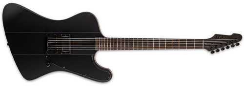 LTD DELUXE Phoenix Black Metal Black Satin 6-String Electric Guitar  