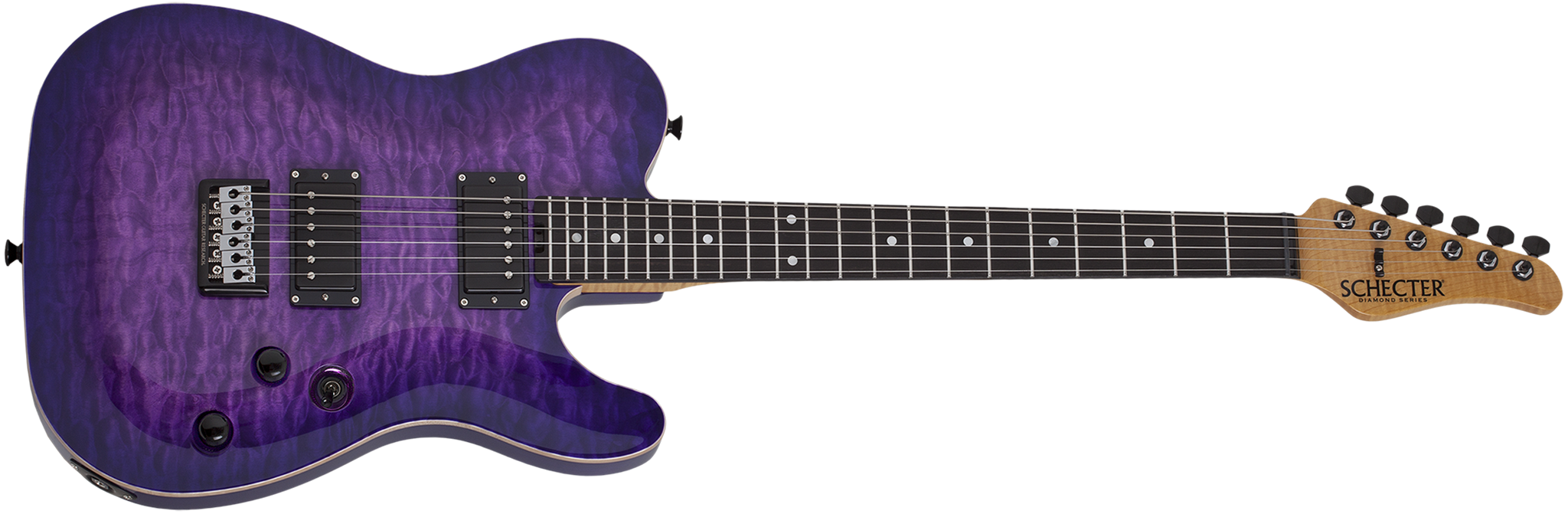 Schecter DIAMOND SERIES PT Classic Purple Burst 6-String Electric Guitar 