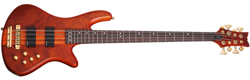 Schecter   DIAMOND SERIES Stiletto Studio 8 Honey Satin  8-String Electric Bass Guitar