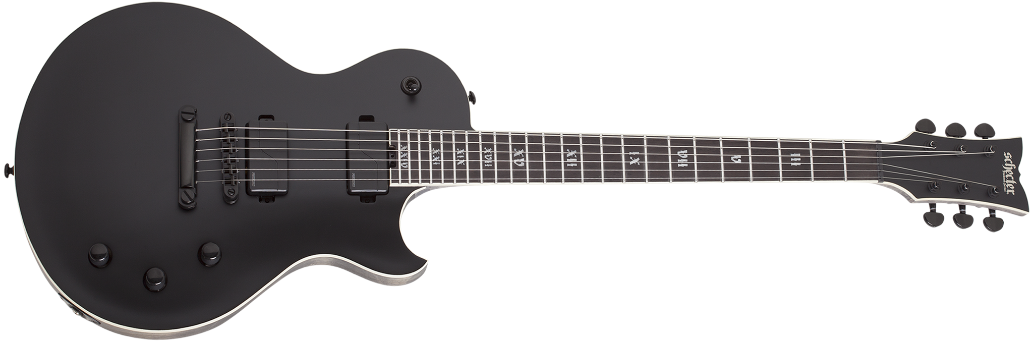 	Schecter DIAMOND SERIES Solo-II SLS Evil Twin Satin Black 6-String Electric Guitar