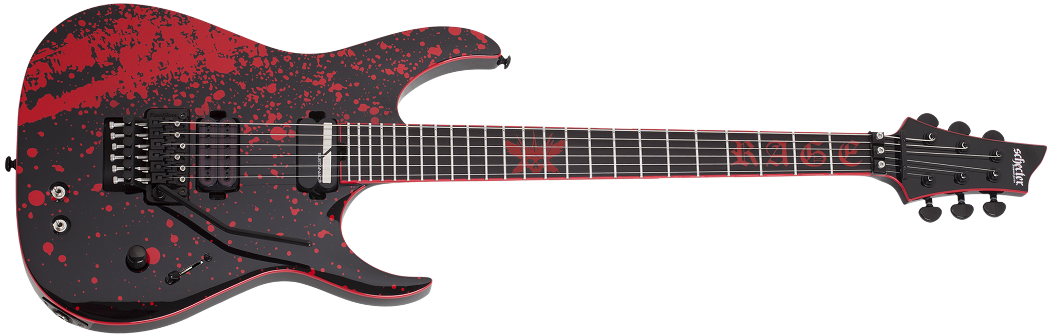 Schecter DIAMOND SERIES Sullivan King Banshee-6 FR-S Obsidian Blood  6-String Electric Guitar 2024