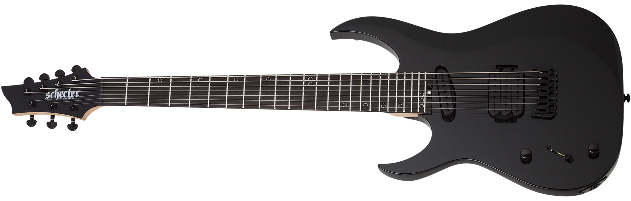 Schecter DIAMOND SERIES Sunset-7 Triad Gloss Black Left Handed 7-String Electric Guitar
