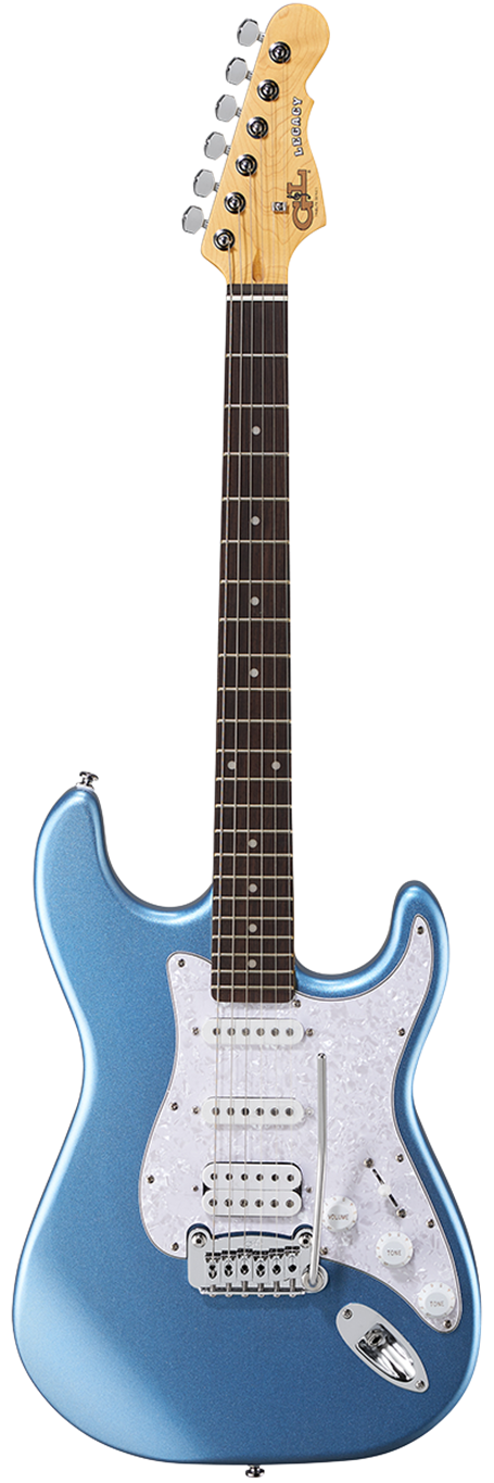 G&L TRIBUTE SERIES Legacy HSS Lake Placid Blue 6-String Electric Guitar  