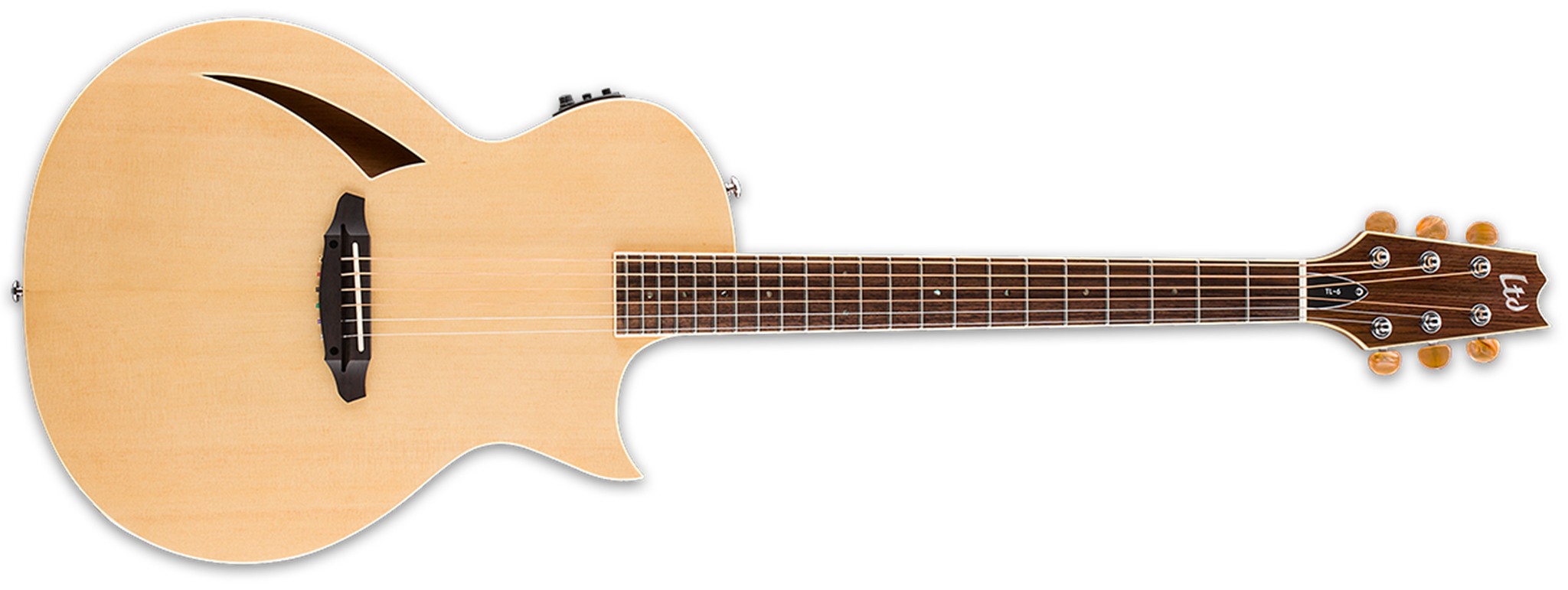 ESP/LTD TL-6 Natural 6-String Acoustic Electric Guitar 2023