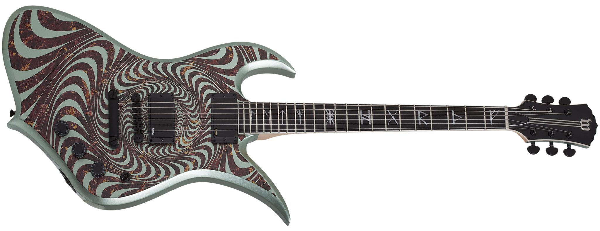 Wylde Audio Thoraxe Tortoise Psychic Bullseye Gangrene 6-String Electric Guitar 2023