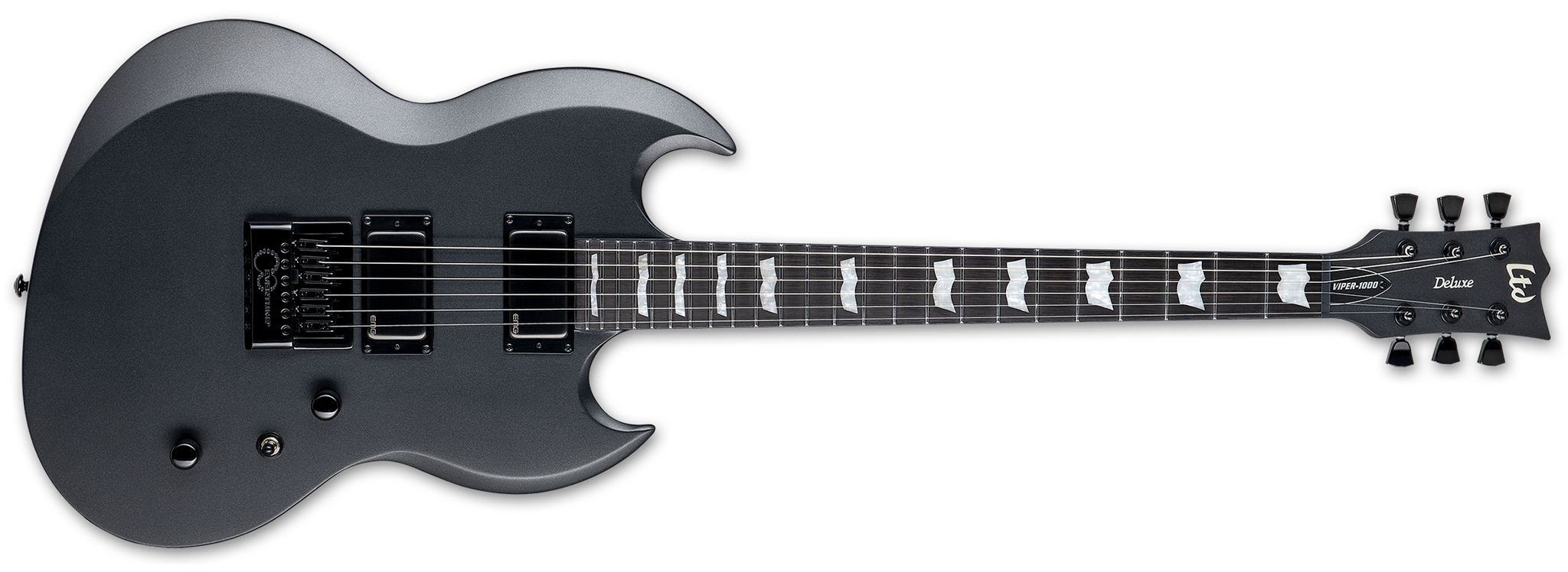 LTD Viper 1000 Evertune Charcoal Metallic 6-String Electric Guitar  
