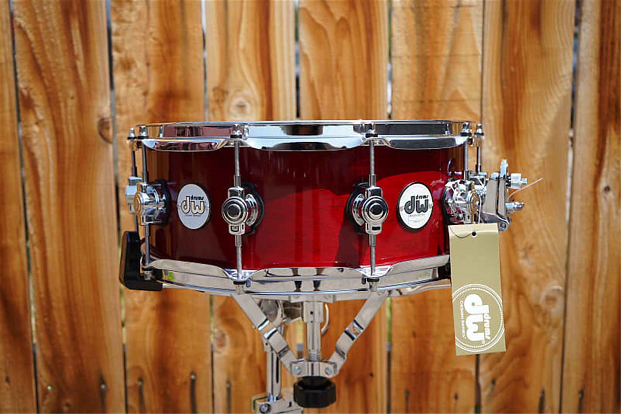 DW Design Series Cherry Stain Lacquer | 10 Lug | 5.5x14" Snare Drum 