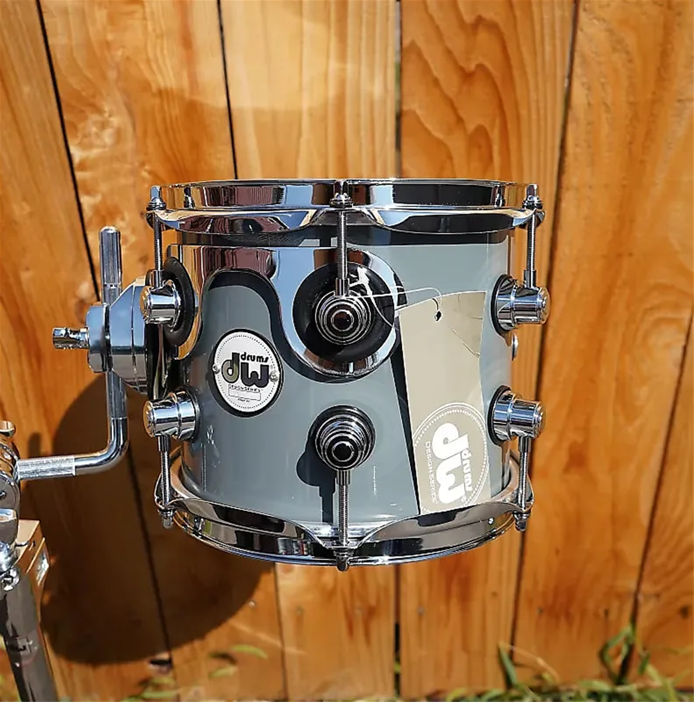 DW Design Series 7" x 8" Tom Steel Grey Lacquer | 8'' Maple Tom